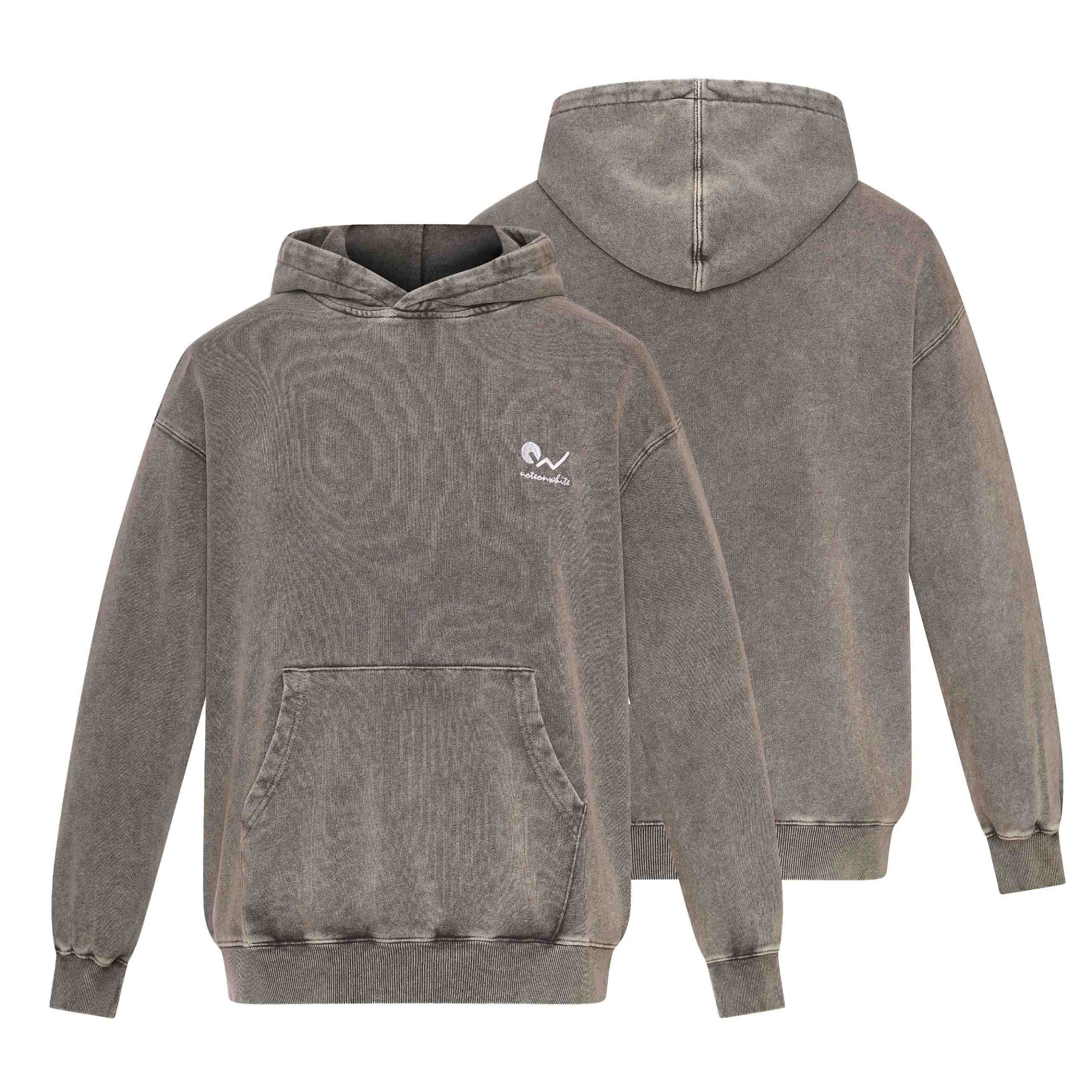 Hoodie   Batik light gray