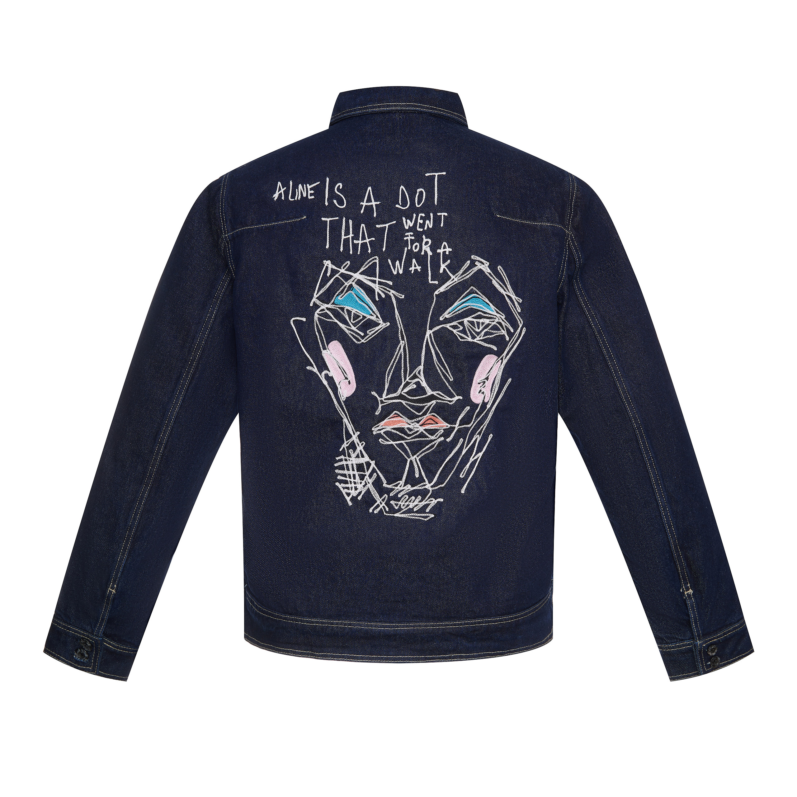 Embroidered Denim Jacket (WEAPON OF MASS CREATION)